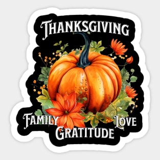 thanksgiving gratitude Sticker